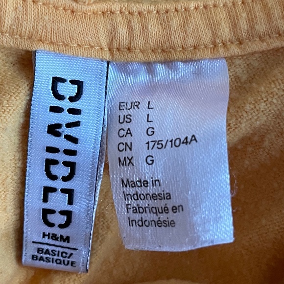 HM, Yellow, L, Cropped sweatshirt - Picture 3 of 3